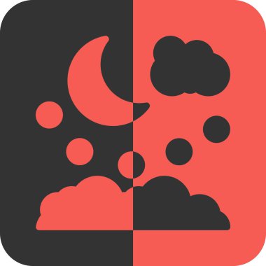 vektör ay simgesi illüstrasyonu