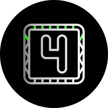 Modern bir simgenin vektör illüstrasyonu