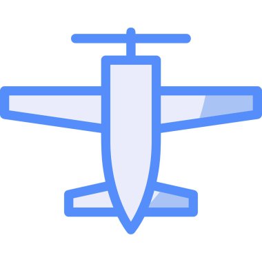 uçak ikonu vektör illüstrasyonu