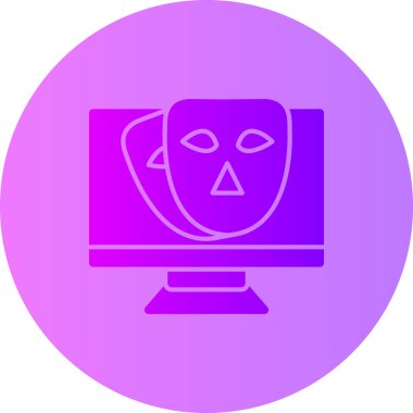 Bilgisayar. İllüstrasyon, simge, basit illüstrasyon, vektör.