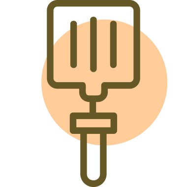 Modern b 'nin vektör illüstrasyonunda yiyecek ikonu yok