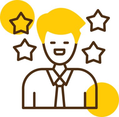 Yıldız. Web simgesi basit illüstrasyon