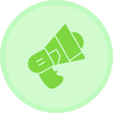 Megafon. Web simgesi vektör illüstrasyonu