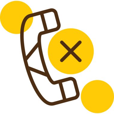 İşaret simgesi olmayan telefon, vektör illüstrasyonu