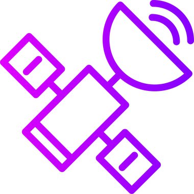 Uydu. Web simgesi basit illüstrasyon