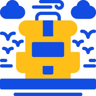 Doldurulmuş hayvan hayvan hayvan hayvan simgesi - taslak biçimi