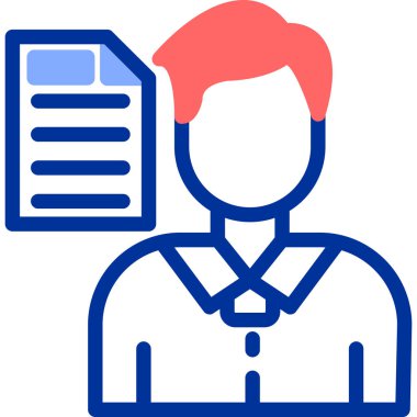 Doktor. Web simgesi basit illüstrasyon