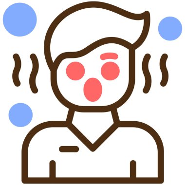 Adamım. Web simgesi basit illüstrasyon