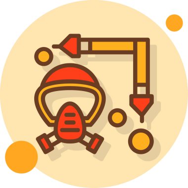 Modern b 'nin vektör illüstrasyonunda gaz ikonu yok