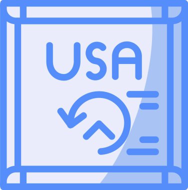 ABD. Web simgesi basit illüstrasyon