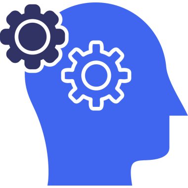 Beyin. Web simgesi basit illüstrasyon