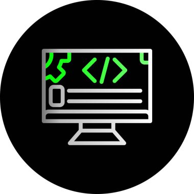 kod web simgesi basit tasarım