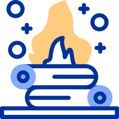 Yangın. Web simgesi basit illüstrasyon