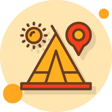 harita simgesi vektör illüstrasyonu