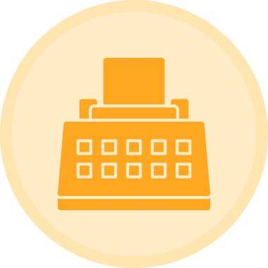 Bir takvim simgesinin vektör illüstrasyonu.