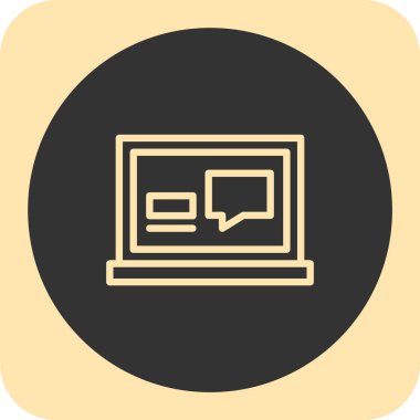 ileti simgesi, vektör illüstrasyonu