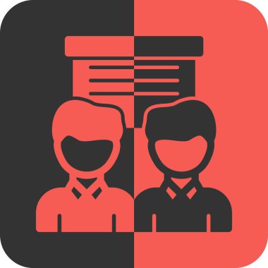 İş adamı düz simgesi, vektör illüstrasyonu