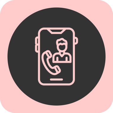 Bir smartphone simge vektör çizim