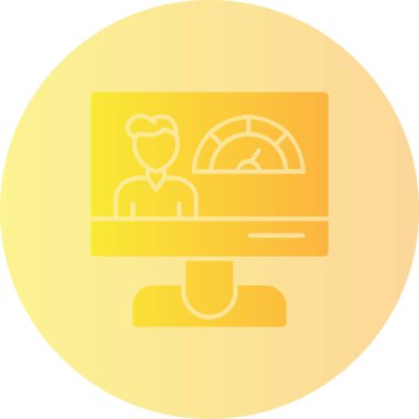 Bilgisayar. Web simgesi basit illüstrasyon