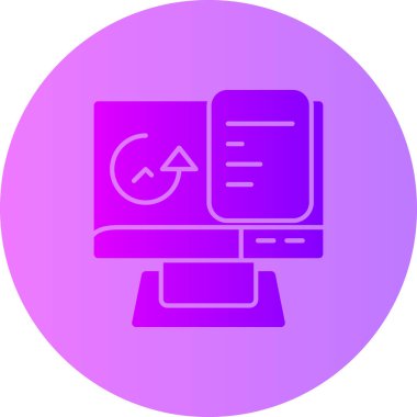 seo modern simgesinin vektör illüstrasyonu