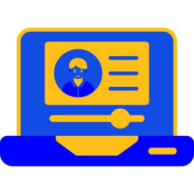 çevrimiçi eğitim ikonu vektör illüstrasyonu