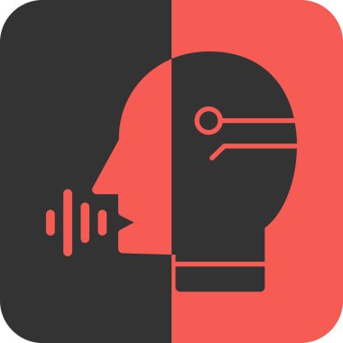 Yapay zeka. Web simgesi basit tasarım