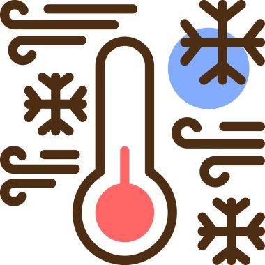 termometre simgesi, vektör illüstrasyonu