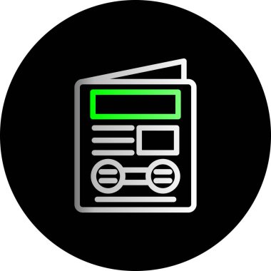 Vektör müzik simgesi illüstrasyonu