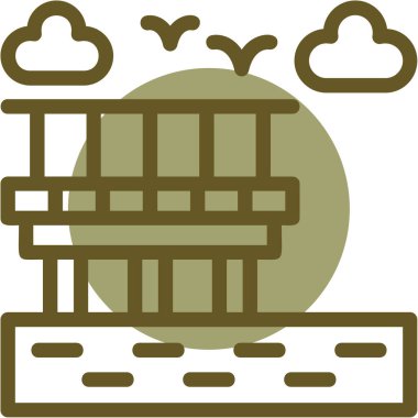 Bulut. Web simgesi basit illüstrasyon