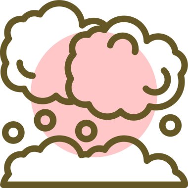 Bulut. Web simgesi basit illüstrasyon