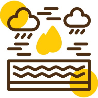 Bulut. Web simgesi basit illüstrasyon