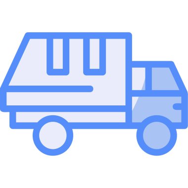 Kamyon. Web simgesi basit illüstrasyon