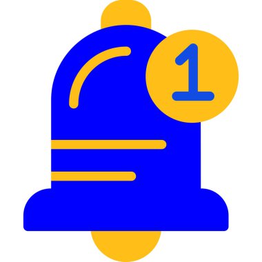 Mavi çanın vektör illüstrasyonu