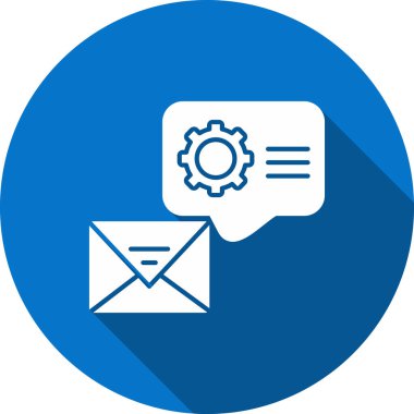 mesaj vektörü simgesi modern basit tasarım illüstrasyonu