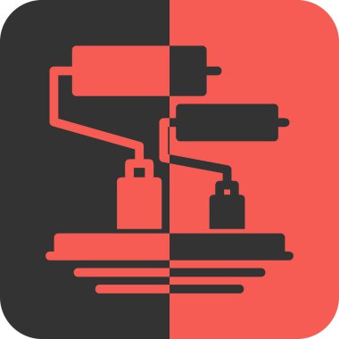 Mikroskop simgesinin vektör çizimi