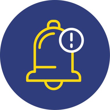 Alarm zili. Web simgesi basit illüstrasyon