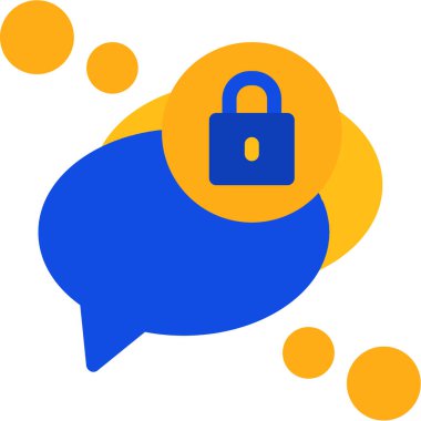 Konuş. Web simgesi basit illüstrasyon