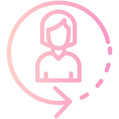 İnsan simgesinin vektör illüstrasyonu