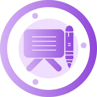 Kalem. Web simgesi basit illüstrasyon