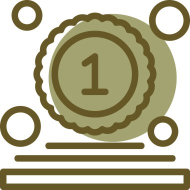 Moda stili izole edilmiş arka planda madalya simgesi