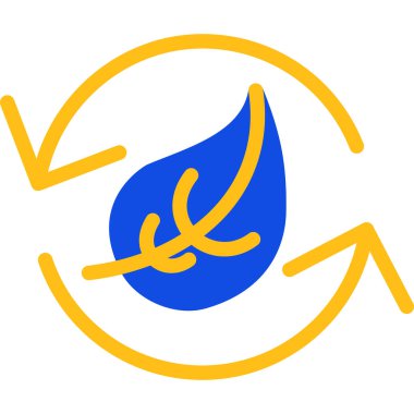 Vektör simgesini bırak. Taslak biçimi düz sarı sembol, yuvarlak açılar, beyaz arkaplan.