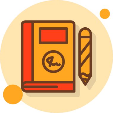 Kitap. Web simgesi basit illüstrasyon