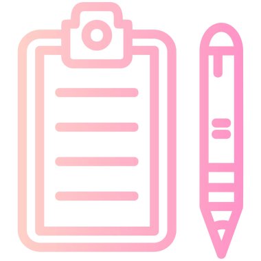 Kalem simgesi vektör ana hatlı pano çizimi