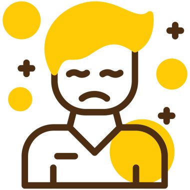 Hasta adam. Basit resimleme