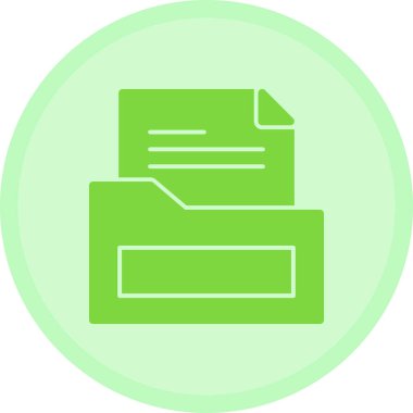 dosya dizini simgesi, basit vektör illüstrasyonu