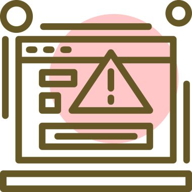 Bilgisayar. Web simgesi vektör illüstrasyonu