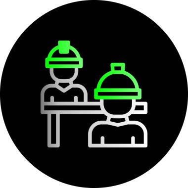 Mühendis simgesi vektör çizimi