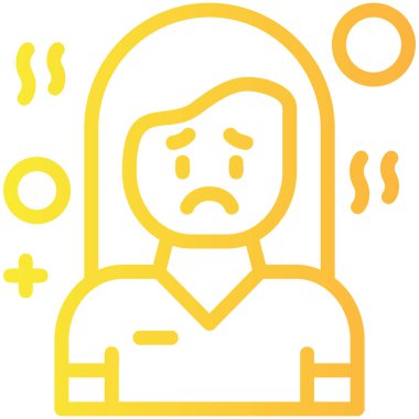 Üzücü. Web simgesi basit illüstrasyon