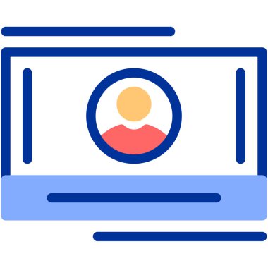 çevrimiçi alışveriş rengi vektör illüstrasyonu