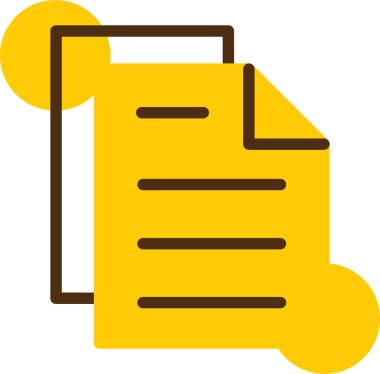 Belge. Web simgesi basit illüstrasyon